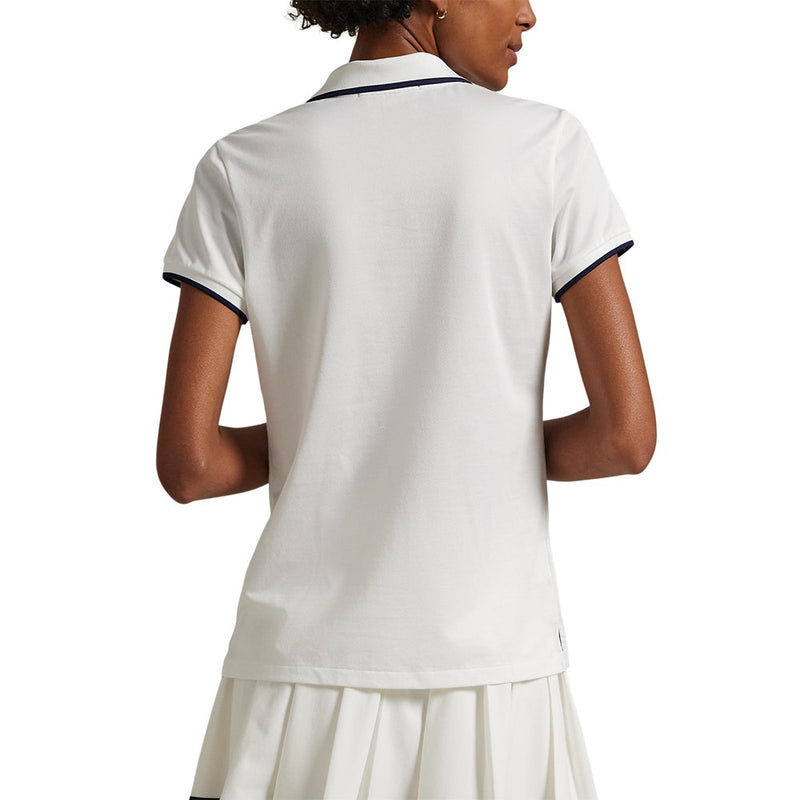 Rlx Ralph Lauren Tour Pique Bear Polo - Keramik Weiß
