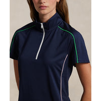 Rlx Ralph Lauren Mock Neck 1/4 Zip -Golf -Hemd - Refinierte Marine Multi