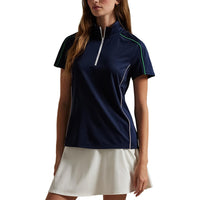 Rlx Ralph Lauren Mock Neck 1/4 Zip -Golf -Hemd - Refinierte Marine Multi