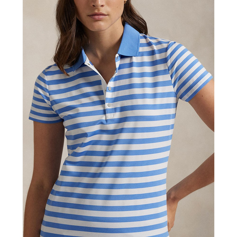 Rlx Ralph Lauren gedruckter Luftstrom Poloshirt - Sommer Blau/Keramik Weiß