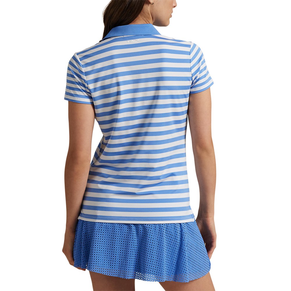 Rlx Ralph Lauren gedruckter Luftstrom Poloshirt - Sommer Blau/Keramik Weiß