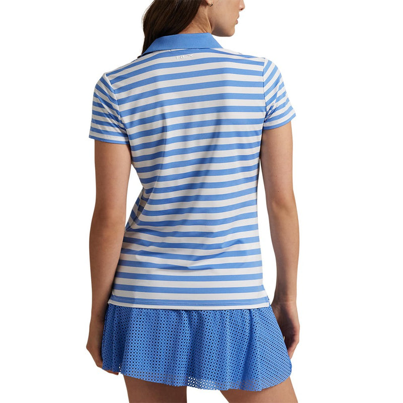 Rlx Ralph Lauren gedruckter Luftstrom Poloshirt - Sommer Blau/Keramik Weiß