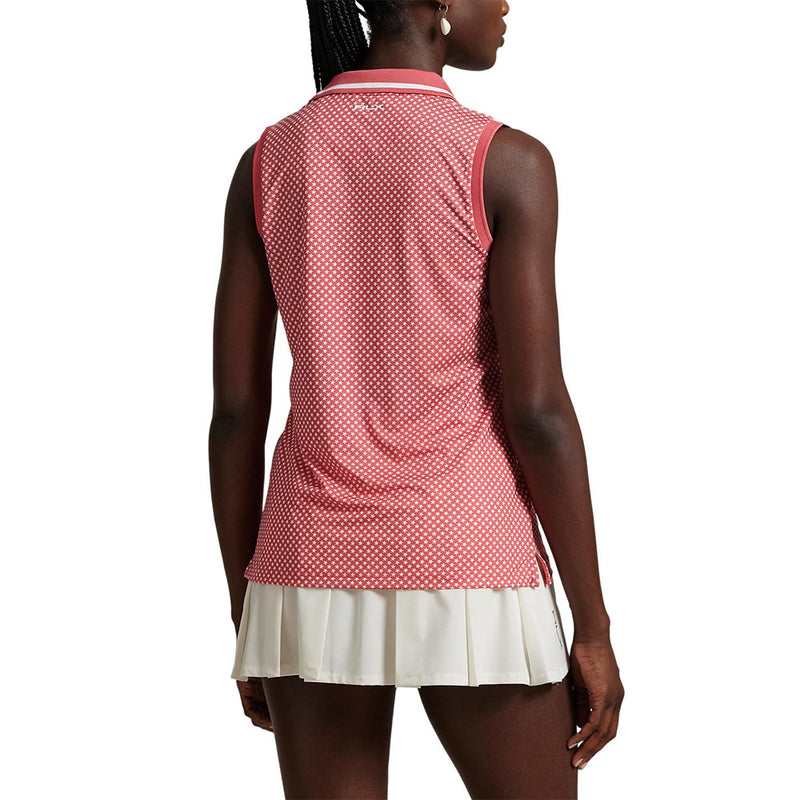 Rlx Ralph Lauren bedruckter Luftstrom ärmellose Polo -Hemd - Red Sky Summer Stars