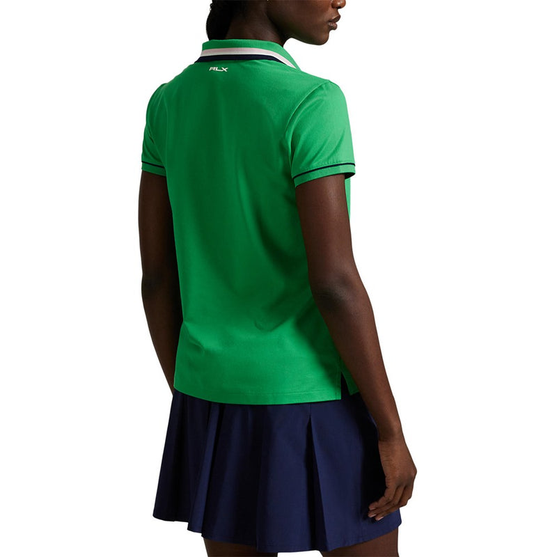 RLX Ralph Lauren Frauentour Pique Polo -Hemd - Tiller Green/Marine/Weiß