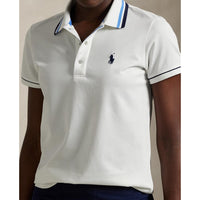 RLX Ralph Lauren Frauentour Pique Polo -Hemd - Weiß/Marine/Blau