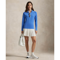 Rlx Ralph Lauren Frauen -Trikot UV Viertel Zip Golf Pullover - Sommerblau