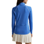 Rlx Ralph Lauren Frauen -Trikot UV Viertel Zip Golf Pullover - Sommerblau