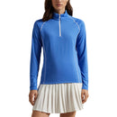 Rlx Ralph Lauren Frauen -Trikot UV Viertel Zip Golf Pullover - Sommerblau