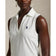 Rlx Ralph Lauren Tour Pique V -Ausschnitt ärmelloses Poloshirt - Keramik weiß