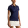 RLX Ralph Lauren 女式 Tour Pique 高尔夫 Polo 衫 - 精致海军蓝/陶瓷白/亮粉色