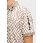 J.Lindeberg Tour Tech bedrucktes Golf-Poloshirt – Bridge Stack Brindle