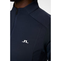 J. Lindeberg Women's Cindy Quarter Zip Golf Mid -Layer - JL Navy