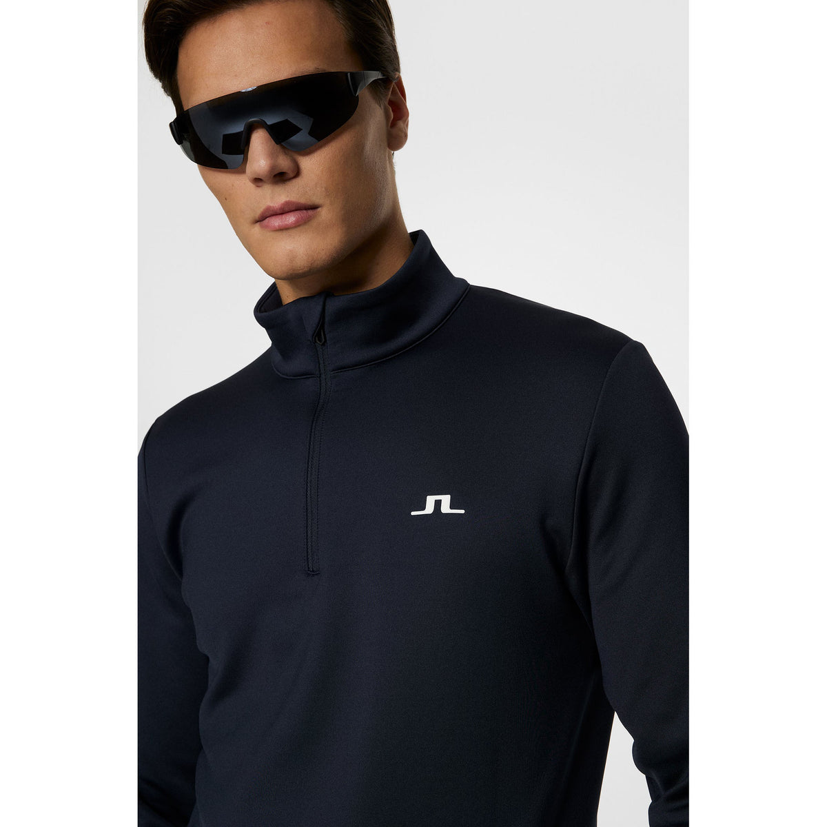 J. Lindeberg Aerial Quarter Zip Mid -Layer - JL Navy