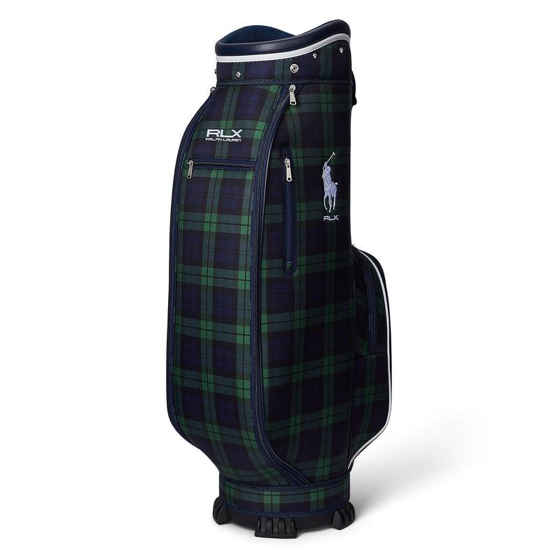 Polo Performance Ralph Lauren Pony Cart Golf Tasche - schwarzer Plaid