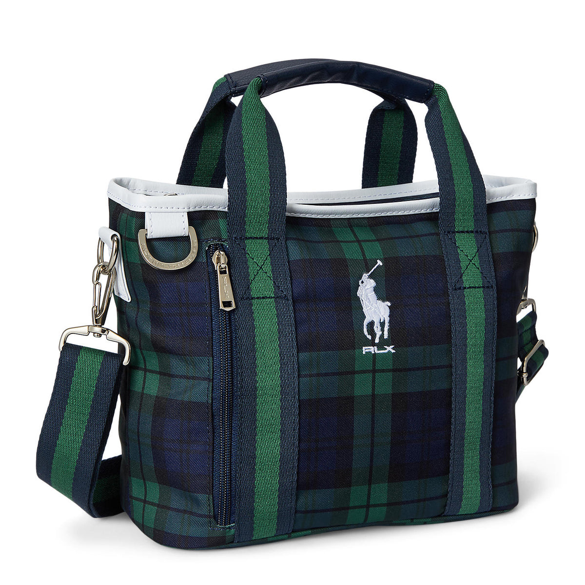 RLX Ralph Lauren Women's  Large Golf Pouch - Black Plaid