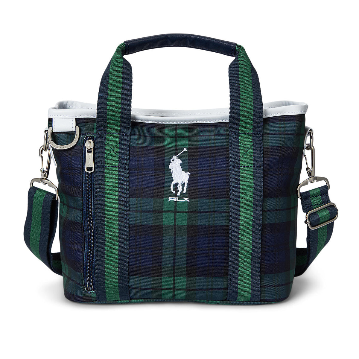 RLX Ralph Lauren Women's  Large Golf Pouch - Black Plaid