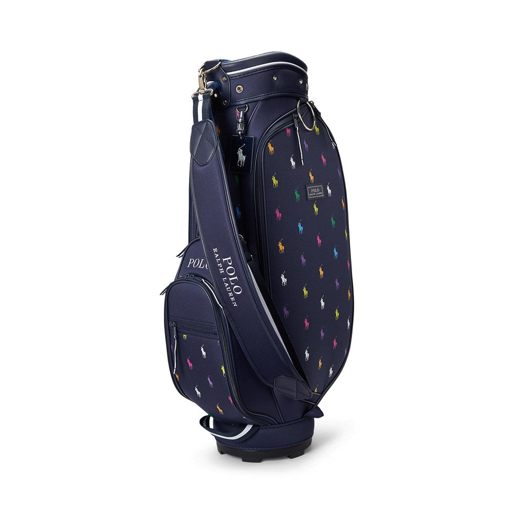 Polo Performance Ralph Lauren Women's Printed Pony Cart Golf Bag - Navy
