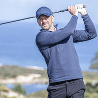Galvin Green Drake Isolier 1/4 Reißverschluss mittelschicht - Marine