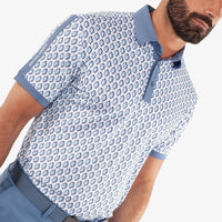 Galvin Green Maxwell Golfhemd - Mondlicht Blau/Weiß