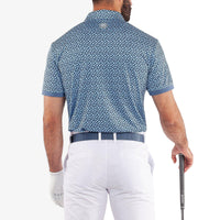 Galvin Green Manuel Golfhemd - Mondlicht Blau/Weiß