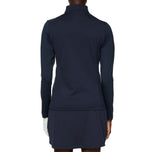 J. Lindeberg Women's Cindy Quarter Zip Golf Mid -Layer - JL Navy