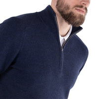 Galvin Green Chester Merino 1/4 Golfpullover - Navy Melange