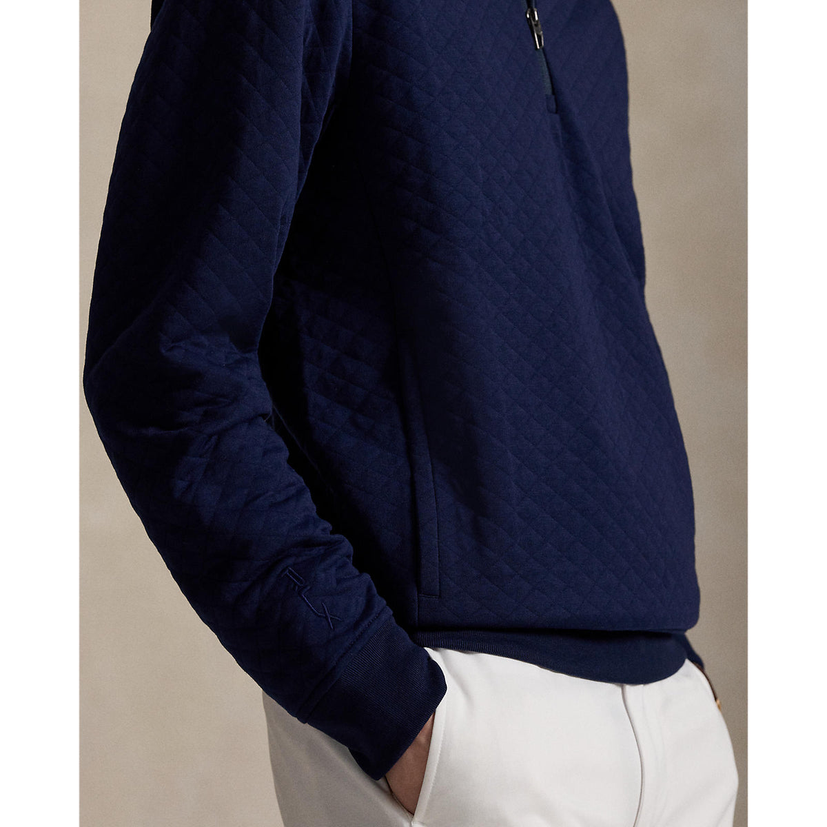 RLX Ralph Lauren Classic Fit gesteppt Doppelknolfpullover - Raffinierte Marine