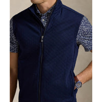 RLX Ralph Lauren Classic Fit gesteppte Doppelknolf -Golfweste - Raffinierte Marine