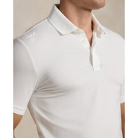 Rlx Ralph Lauren Leichtes Luftstrom -Golfpolo -Hemd - Keramik weiß