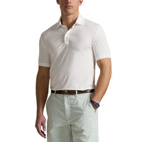 Rlx Ralph Lauren Leichtes Luftstrom -Golfpolo -Hemd - Keramik weiß