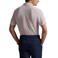 Rlx Ralph Lauren Stripe Tour Pique Golf Polo -Hemd - Garten Pink Multi