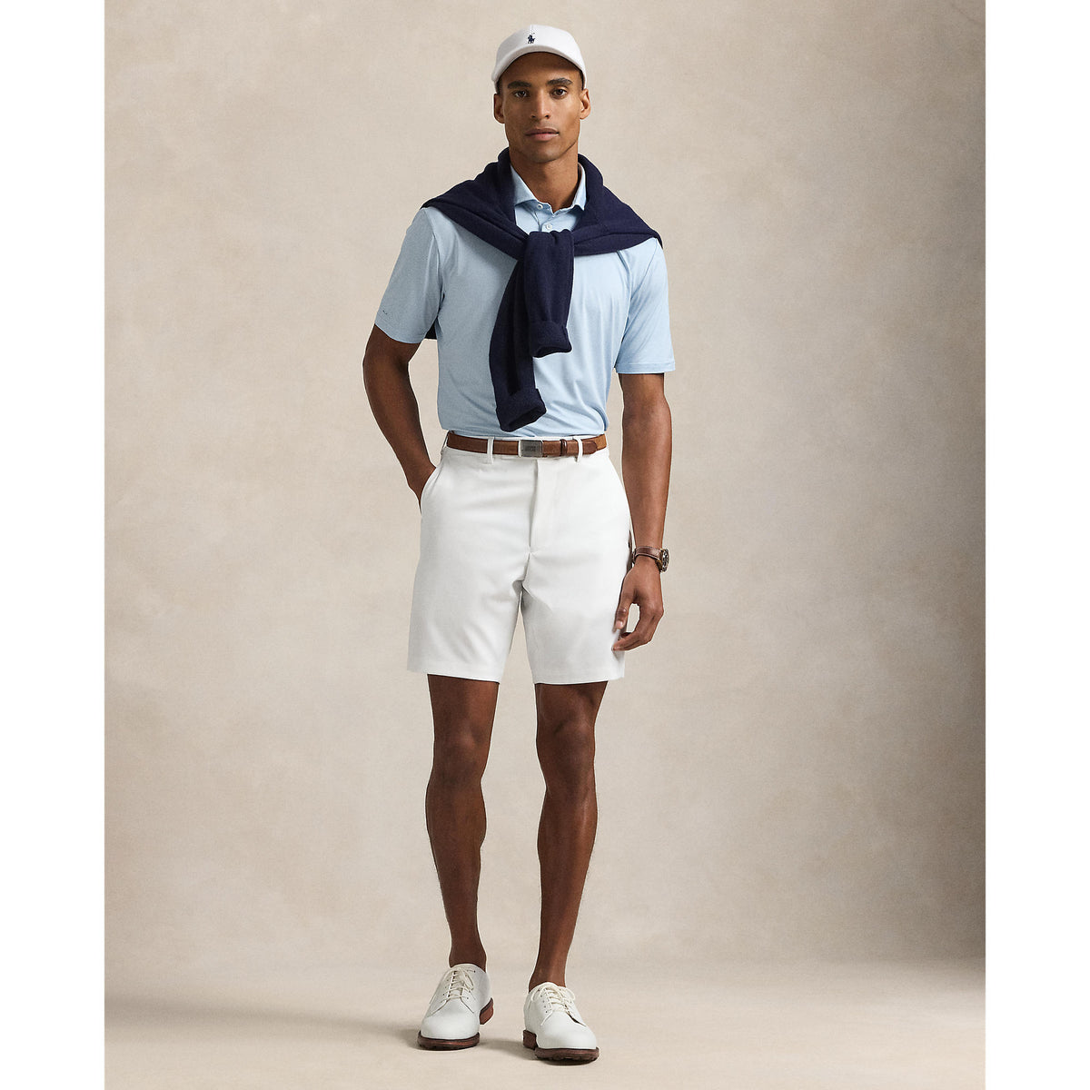 RLX Ralph Lauren Federgewicht Cypress Golf Shorts - Keramik Weiß