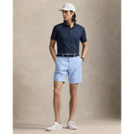 RLX Ralph Lauren bedrucktes leichter Luftstrom -Golfpolo -Hemd - Multi -Deco Toss Raffined Navy