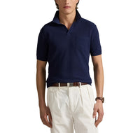 RLX Ralph Lauren Cotton Coolmax Strick -Golf Polo -Hemd - raffinierte Marine