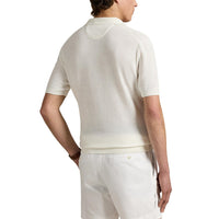 Rlx Ralph Lauren Baumwoll Coolmax Strick -Golf Polo -Hemd - Weißer Splash