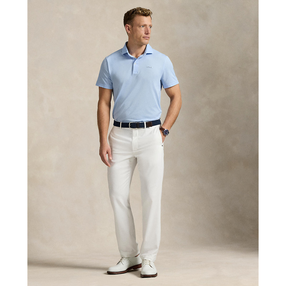 Rlx Ralph Lauren Tour Pique Golf Polo Shirt - Büroblau