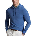 RLX Ralph Lauren Performance Waffle Knit Golf Hoodie – Fog Blue Heather