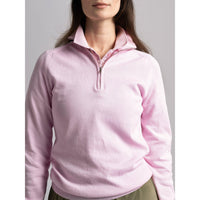 Cross Women's Greta 1/4 Reißverschlussgolf -Strick - Lila Sachet
