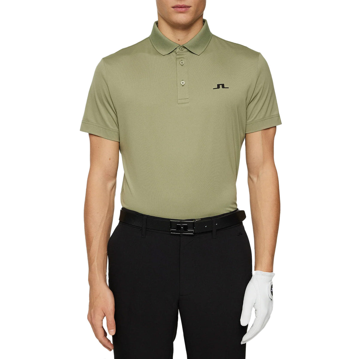 J.Lindeberg Bridge Polo Golf Shirt - Oil Green