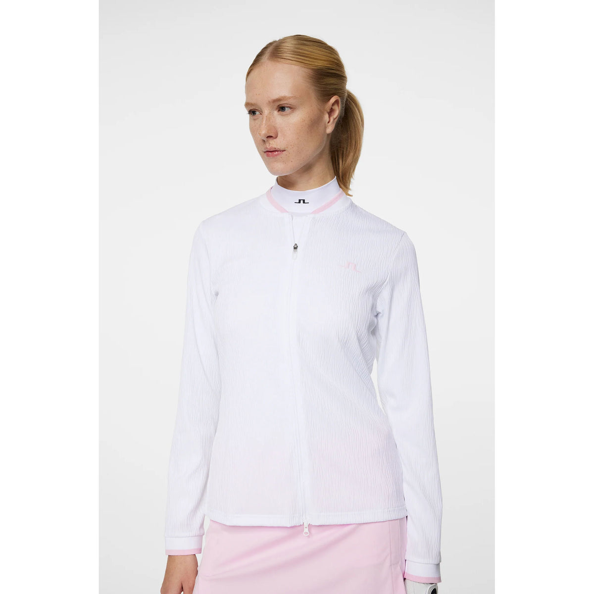 J.Lindeberg Women's Susanna Golf Mid-Layer - White