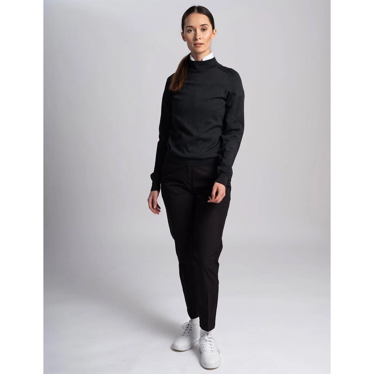 Cross Women's Gillian Crew Golf Strick - Schwarz