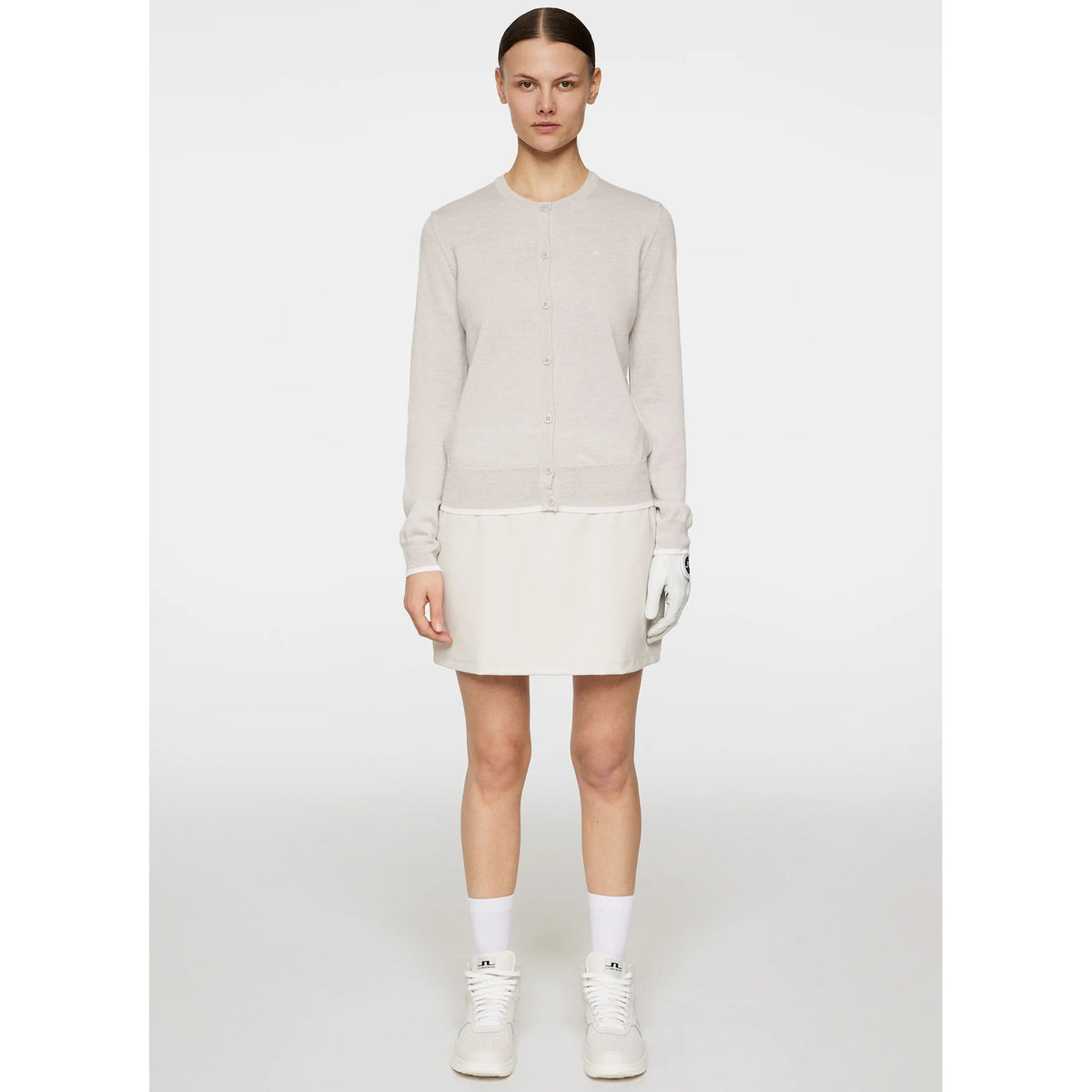 J.Lindeberg Women's Joanna Knitted Cardigan - Moonbeam