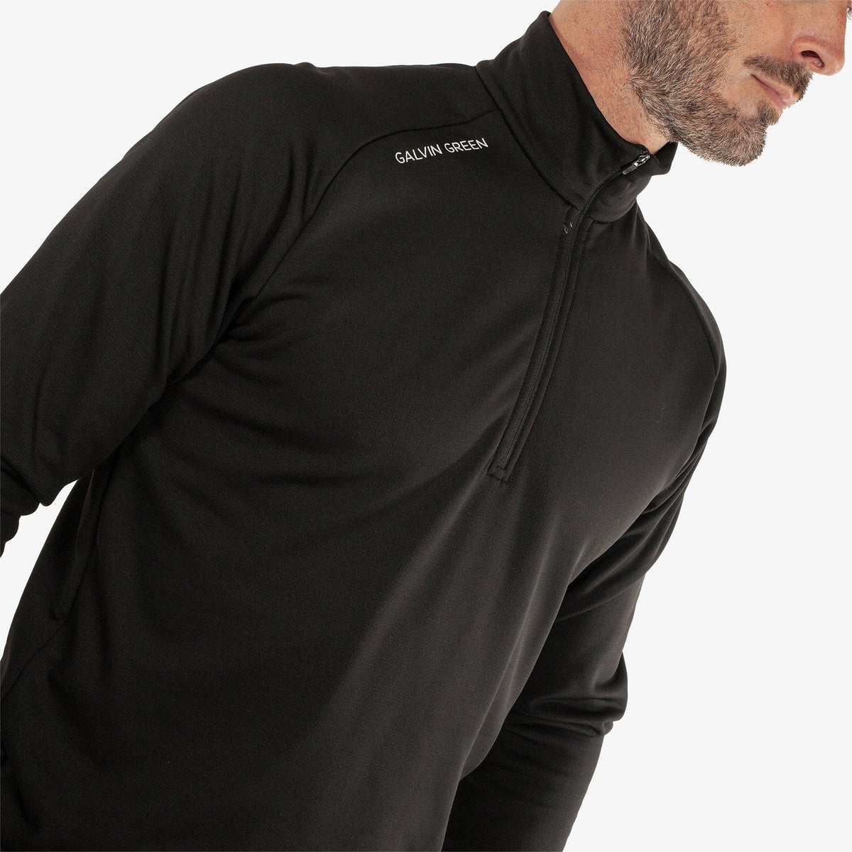 Galvin Green Drake Isolier 1/4 Reißverschluss mittelschicht - schwarz