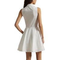 Rlx Ralph Lauren Frauen ärmellose Jenna Kleid - Keramik weiß
