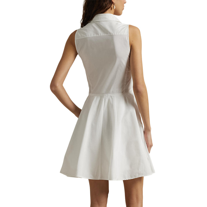Rlx Ralph Lauren Frauen ärmellose Jenna Kleid - Keramik weiß