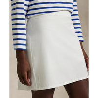 Rlx Ralph Lauren Frauen 17 "Aim Plissee Back Golf Skort - Keramik Weiß