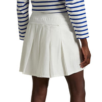 Rlx Ralph Lauren Frauen 17 "Aim Plissee Back Golf Skort - Keramik Weiß