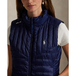 RLX Ralph Lauren Damen Reversible gesteppte Ripstop -Weste - Keramik weiß/raffinierte Marine