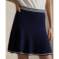 Rlx Ralph Lauren Frauenstrick A -Line Golf Skort - Refined Marine/White Splash