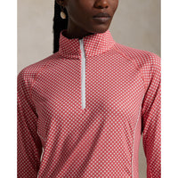 Rlx Ralph Lauren gedruckter Luftstrom -Trikot UV 1/4 Reißverschluss - Red Sky Summer Stars